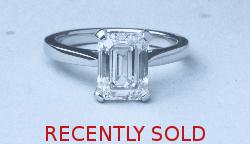 Fabulous Emerald-cut Diamond Engagement Ring