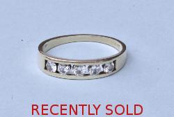 Five Stone Diamond Eternity Ring