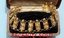 Gold Indian  Panel Bracelet