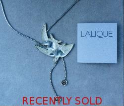Lalique Swallow Pendant