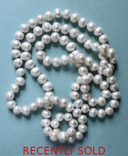 Lovely Opera Length Large Cultured Pearls