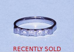 Platinum And Diamond Half Eternity Ring