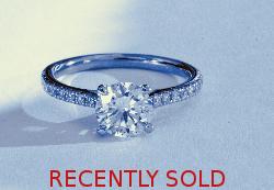 Platinum Solitaire Diamond Engagement Ring