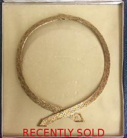 Retro Heavy Gold Choker Necklace