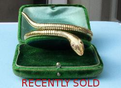Vintage Gold Snake Bangle