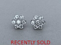 Vintage Pretty Daisy Cluster Earrings