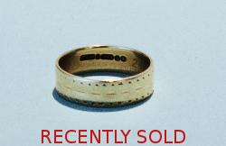 Wide Gold Wedding Band