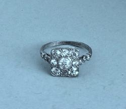 Stylish Art Deco Diamond Engagement Ring
