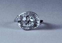 Vintage 1950s Diamond Engagement Ring
