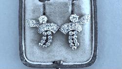Vintage Fine Quality Diamond Earrings 