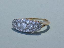 Vintage Quality Boat Shaped Ring