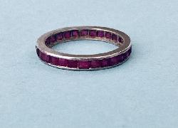 Vintage Ruby Eternity Ring 