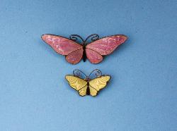 Wonderful Enamel Butterfly Brooch